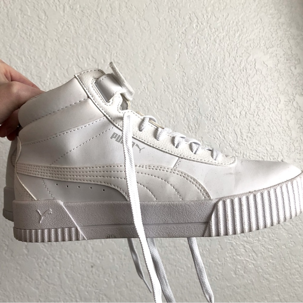 PUMA White High Top Sneakers
